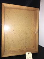 WOOD GLASS TOP TABLE TOP DISPLAY CASE