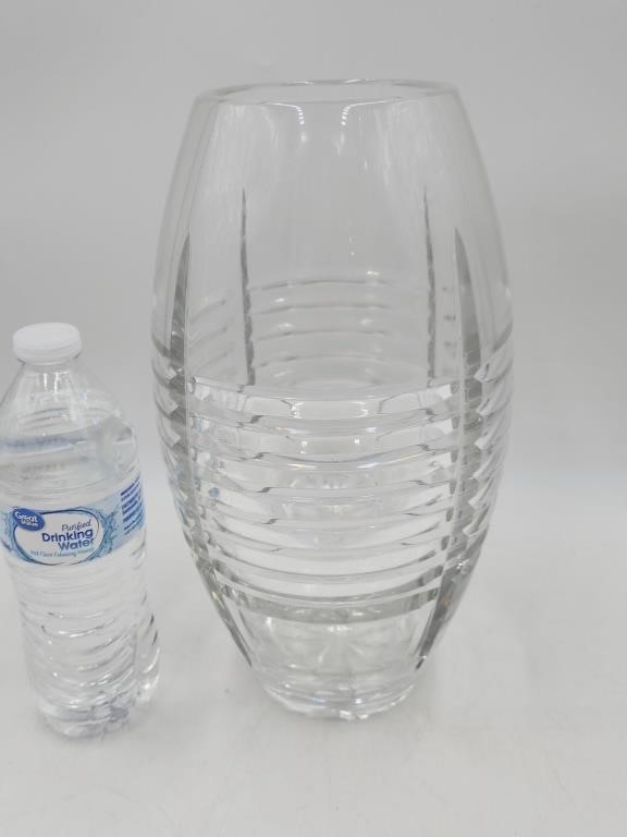 NACHTMANN SLICE Heavy Clear Crystal Vase