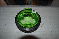 Uranium Glass Genral Tire Ashtray