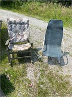 Patio rocker and chair