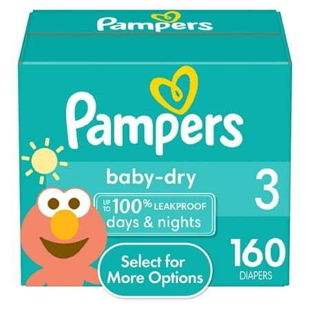 Pampers Baby Dry Diapers Size 3  160 Count
