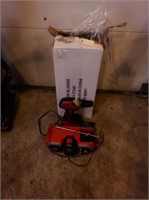 Chinese leaf blower in box, Skil 18 volt drill,