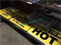 LOT, ASSORTED SAFETY SIGNS