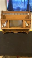 Solid Wood Shelf with Duck doors - Great