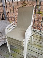 SET OF 4 PATIO CHAIRS