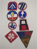 8 Various Vintage Military Patches