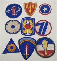 Lot of 9 Army Patches