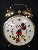Vintage Mickey Mouse wind-up alarm clock
