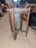 Wood plant stand