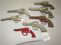 7 VINTAGE CAP PISTOLS- ROUGH