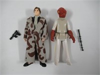 Vintage Star Wars Figures/Han Solo+Admiral Ackbar