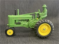 JD A tractor with driver,  ERTL 40th Anniversary