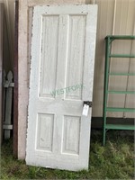 Vintage white door