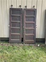Vintage sliding doors 30” wide by 84” tall and