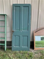 Vintage green/teal door