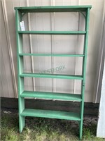 Green bookshelf