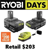RYOBI ONE+ 18V  Battery,