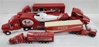 (I) Lot of Coca-Cola Semi Trucks