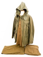 WWII US ARMY M43 JACKET, UNIFORM SHIRT & TROUSERS