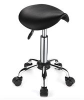 FNZIR Saddle Rolling Stool with Wheels