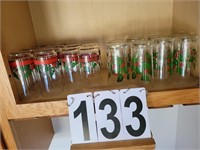 2 Sets of Christmas Glasses