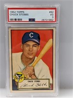 1952 Topps PSA 3 #62 Chuck Stobbs White Sox