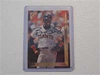 BARRY BONDS SIGNED SPORTS CARD WITH COA