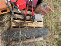 Pruning Shears, Chicken Wire, Gas Cans,