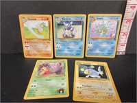 5 STAGE ONE POKEMON CARDS