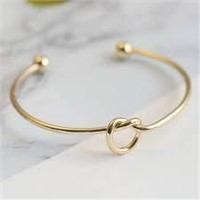 Women's small gold loop bracelet