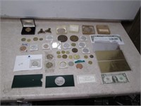 Large Lot of Collector Tokens & Currency