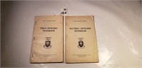 2 Pc. Field Officers' Notebook, Battery Officers'