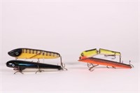 Lot of 4 Vintage Fishing Lures, Aprx 8"