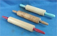 Lot of wooden rolling pins