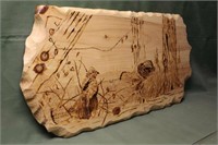 Grouse Wood Carving, Approx 42"x21"