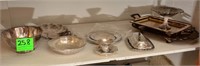 Silver serving pieces - 12 total