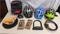 Bicycle Lot: Helmets: Trek & Bell, Bike Locks,