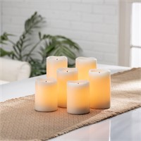 Glow Wick Color Change Wax LED Candles  6-set