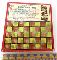 Punch Board,Hershey's Candy Bars 2 cents