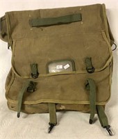 MILITARY CANVAS BAG AS IS