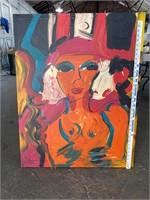 Peter Kiel Abstract Painting “Lady From Atlanta”