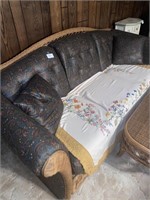 Wicker Couch & 2 matching tables