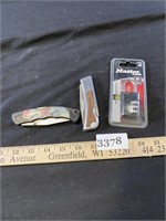 2 Pocket Knives & a Lock NIP