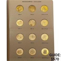 2000-2020 Sacagawea Dollar Coin Set W/Proofs [63