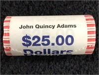 Roll of Presidential Dollars.. John Quincy Adams