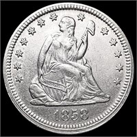 1858 Seated Liberty Quarter UNCIRCULATED