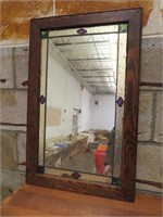 Hanging Wood Mirror