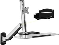 Mount-It Wall Mount Sit-Stand Single Monitor