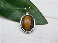 TIGERS EYE PENDANT ROCK STONE LAPIDARY SPECIMEN