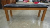 Leather-top Bench